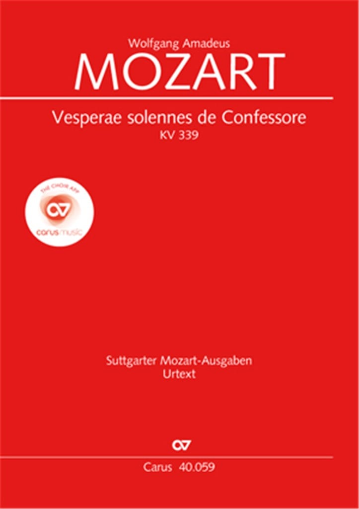 Vesperae Solennes De Confessore Kv 339